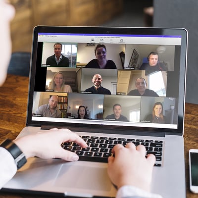remote employees working